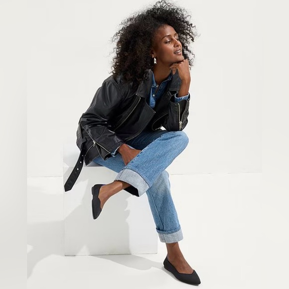 Rothy’s Sz 7.5 Black Washable Pointed Toe Ballerina Flats - Picture 3 of 11